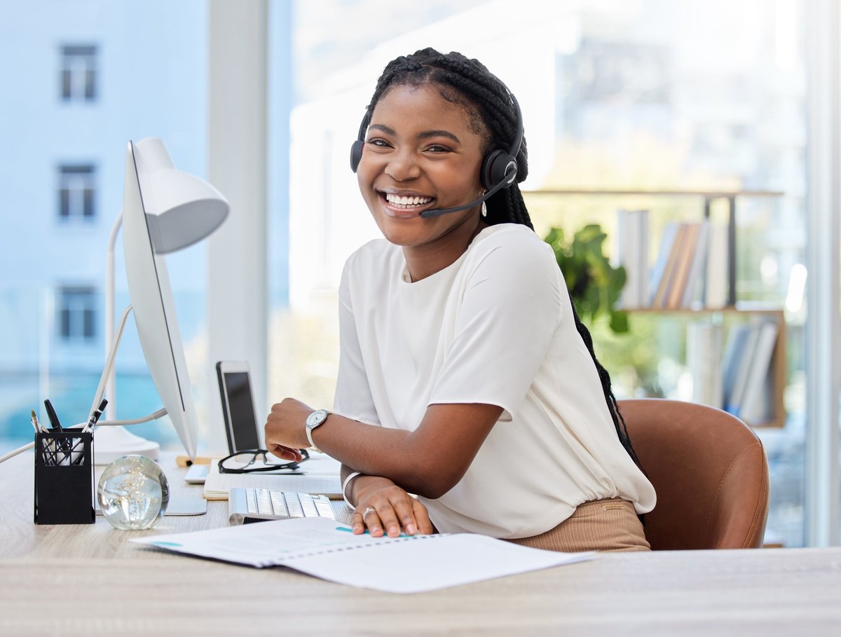 A personal assistant offering friendly, attentive support to a client
